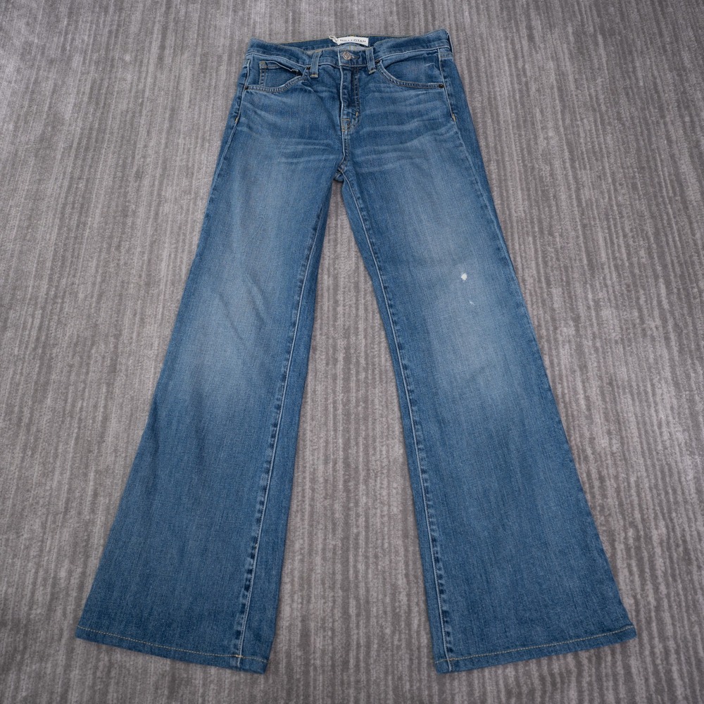 Nili Lotan Flare Jeans Womens 26 Fit 29 Blue Classic Wash 10866W45 Denim